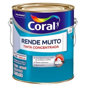 Tinta Acrílica Fosca Rende Muito Azul Profundo 3,2 Litros - 5763553 - CORAL